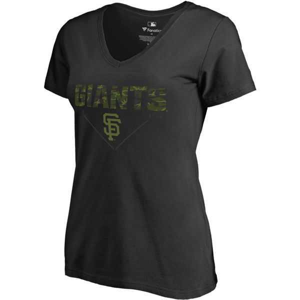 Women's San Francisco Giants Fanatics Branded Black Big & Tall Memorial V Neck Camo T-shirt FengYun,We sell and wholesale Women's San Francisco Giants Fanatics Branded Black Big & Tall Memorial V Neck Camo T-shirt FengYun on line form chian!